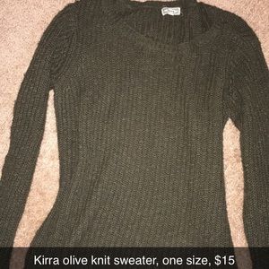 Olive knit sweater